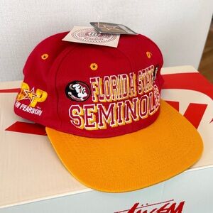 Vintage Florida State Seminoles SnapBack Hat Drew Pearson Deadstock One Size